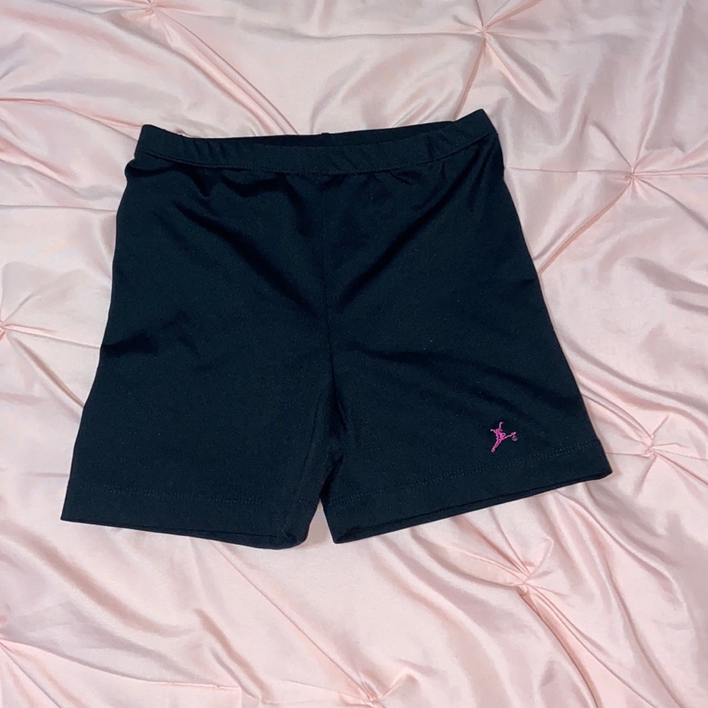 High Waisted Black Dance Shorts